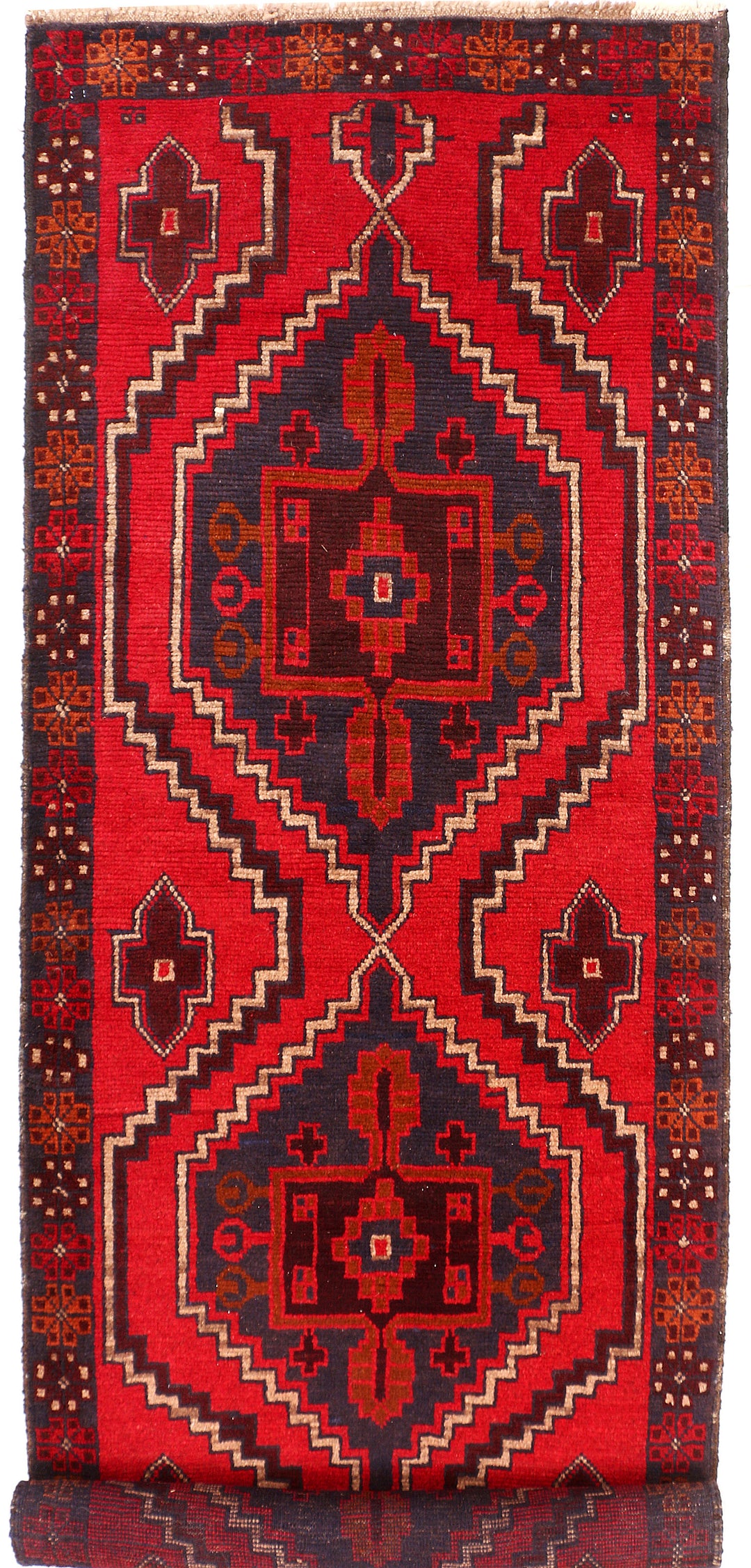Red Baluchi 2' 8 x 8' 6 - No. 54800 - ALRUG Rug Store