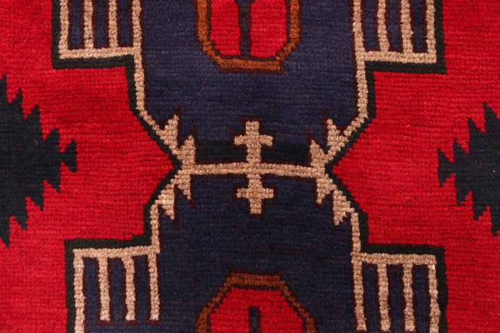 Red Baluchi 2' 7 x 8' 1 - No. 54802 - ALRUG Rug Store