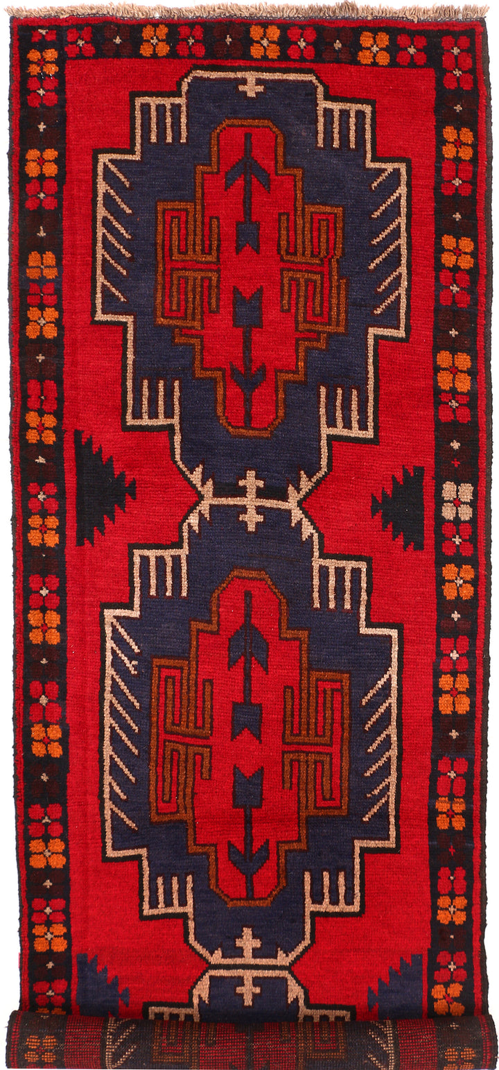 Red Baluchi 2' 7 x 8' 1 - No. 54802 - ALRUG Rug Store