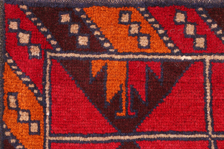 Firebrick Baluchi 2' 6 x 7' 11 - No. 54803 - ALRUG Rug Store