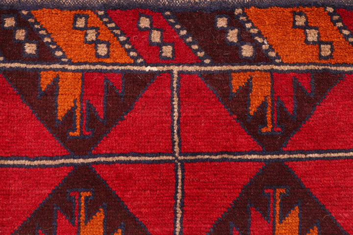 Firebrick Baluchi 2' 6 x 7' 11 - No. 54803 - ALRUG Rug Store