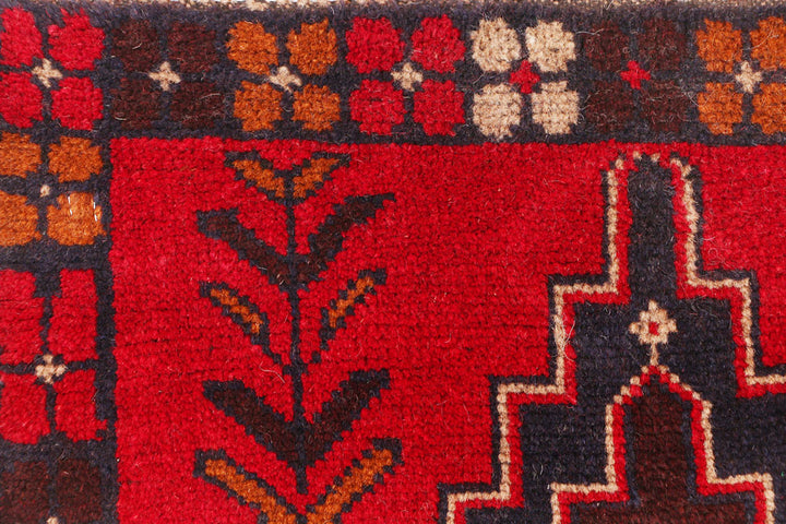 Firebrick Baluchi 2' 3 x 8' 2 - No. 54804 - ALRUG Rug Store