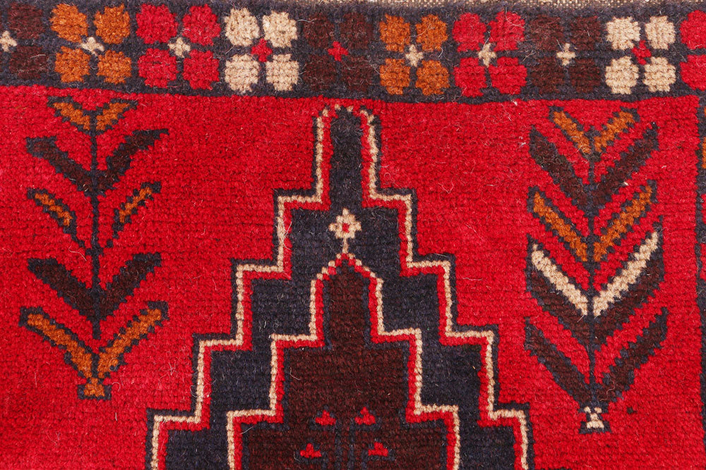 Firebrick Baluchi 2' 3 x 8' 2 - No. 54804 - ALRUG Rug Store