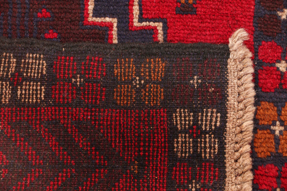 Firebrick Baluchi 2' 3 x 8' 2 - No. 54804 - ALRUG Rug Store