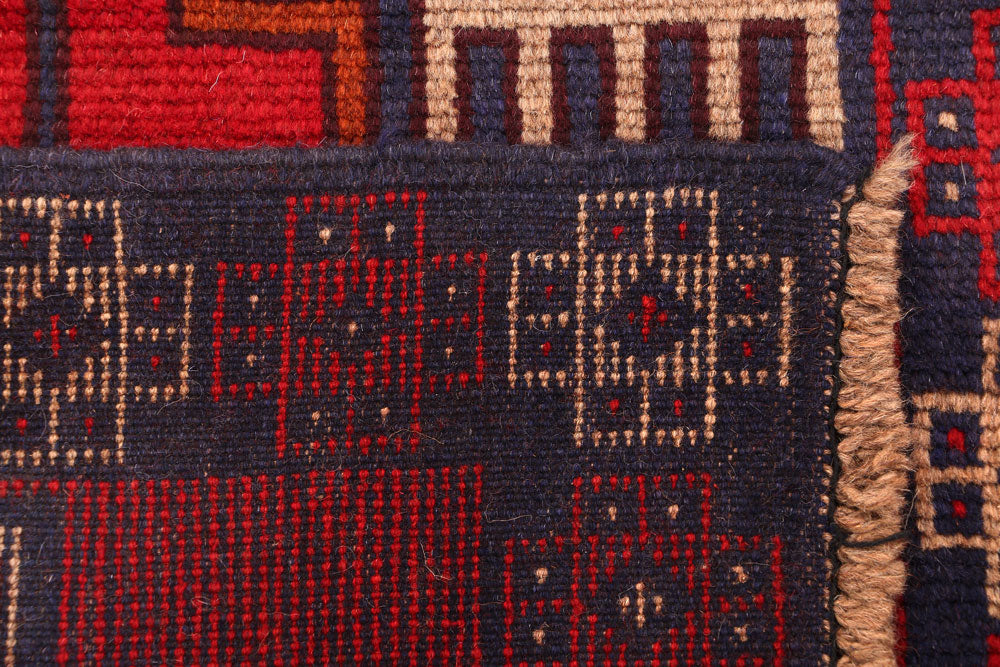 Firebrick Baluchi 2' 7 x 7' 9 - No. 54807 - ALRUG Rug Store