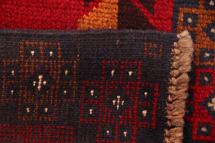 Firebrick Baluchi 2' 6 x 8' 6 - No. 54808 - ALRUG Rug Store