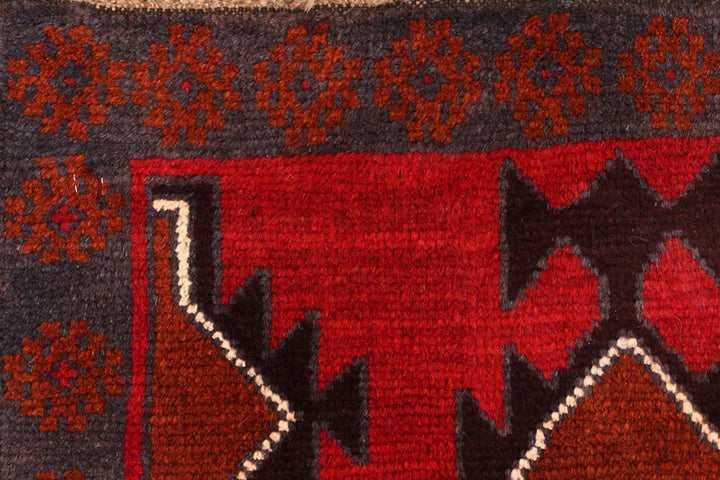 Firebrick Baluchi 2' 4 x 7' 9 - No. 54810 - ALRUG Rug Store