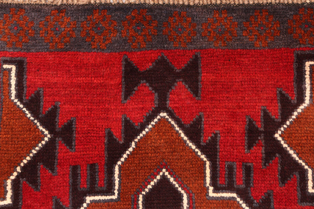 Firebrick Baluchi 2' 4 x 7' 9 - No. 54810 - ALRUG Rug Store