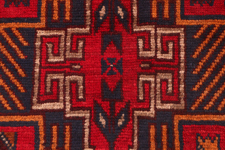 Firebrick Baluchi 2' 7 x 7' 10 - No. 54811 - ALRUG Rug Store