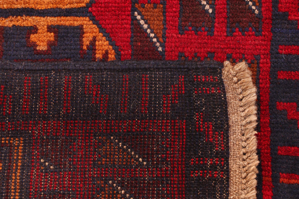 Firebrick Baluchi 2' 7 x 7' 10 - No. 54811 - ALRUG Rug Store