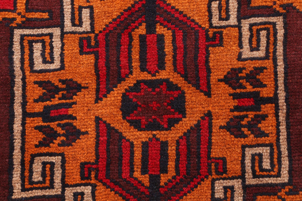 Firebrick Baluchi 2' 4 x 8' - No. 54812 - ALRUG Rug Store