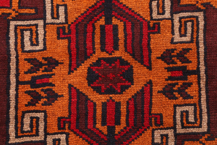 Firebrick Baluchi 2' 4 x 8' - No. 54812 - ALRUG Rug Store