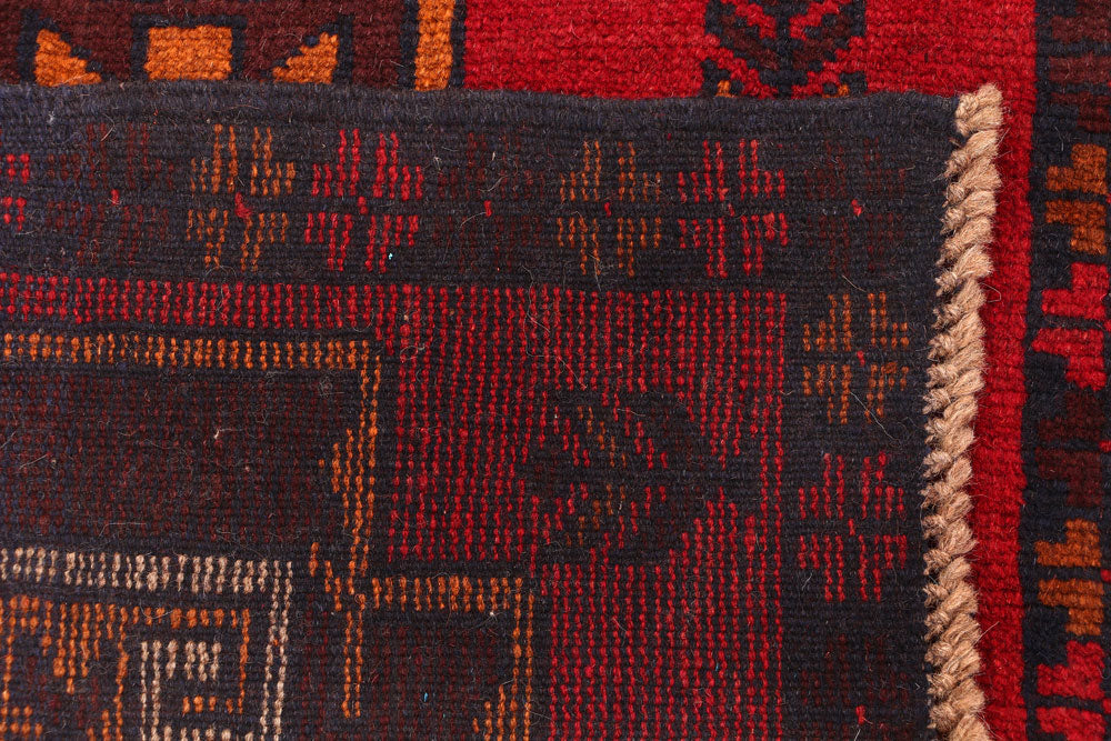 Firebrick Baluchi 2' 4 x 8' - No. 54812 - ALRUG Rug Store