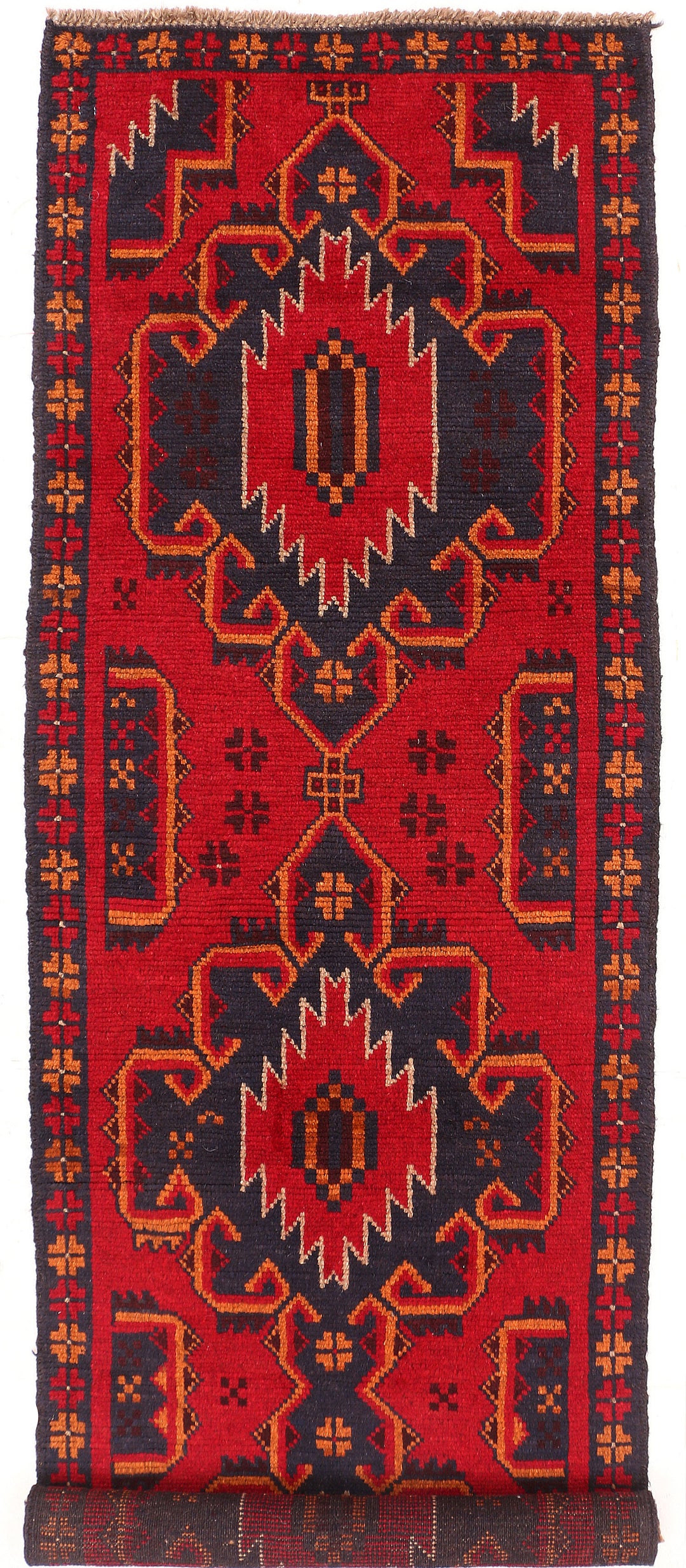 Firebrick Baluchi 2' 4 x 7' 9 - No. 54814 - ALRUG Rug Store