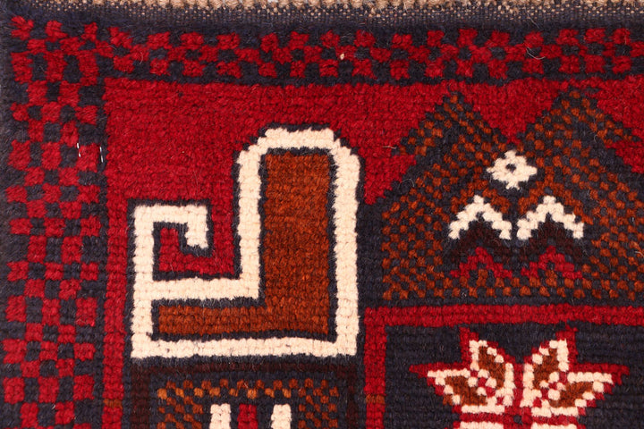 Firebrick Baluchi 2' 2 x 8' 4 - No. 54815 - ALRUG Rug Store