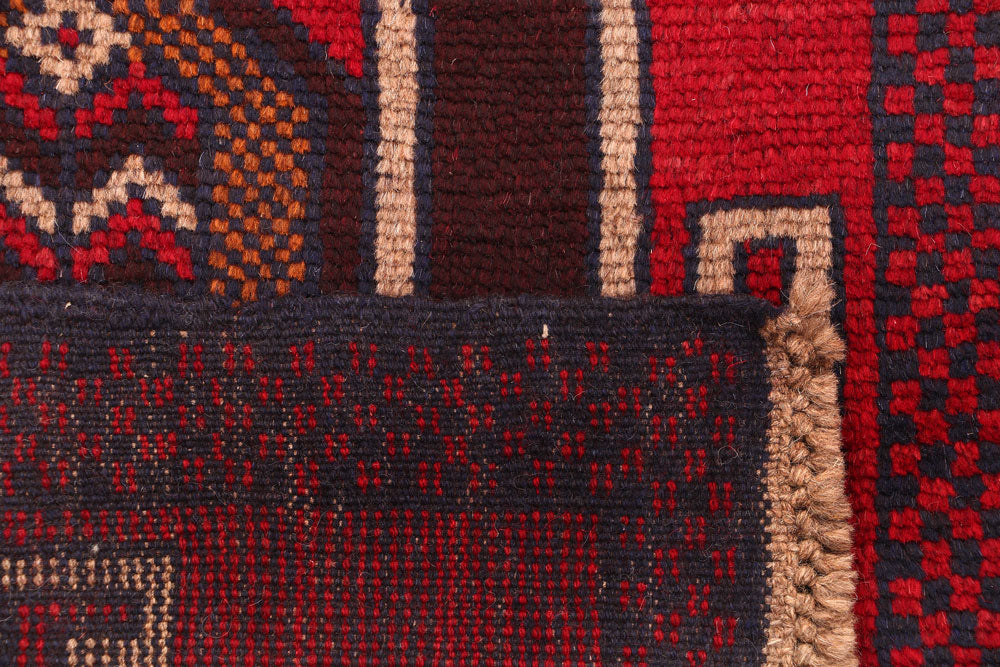 Firebrick Baluchi 2' 2 x 8' 4 - No. 54815 - ALRUG Rug Store