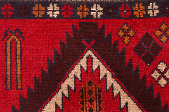 Red Baluchi 2' 4 x 7' 9 - No. 54816 - ALRUG Rug Store