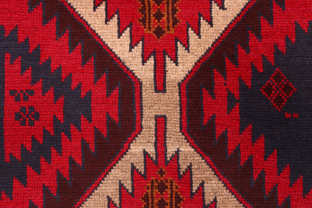 Red Baluchi 2' 4 x 7' 9 - No. 54816 - ALRUG Rug Store