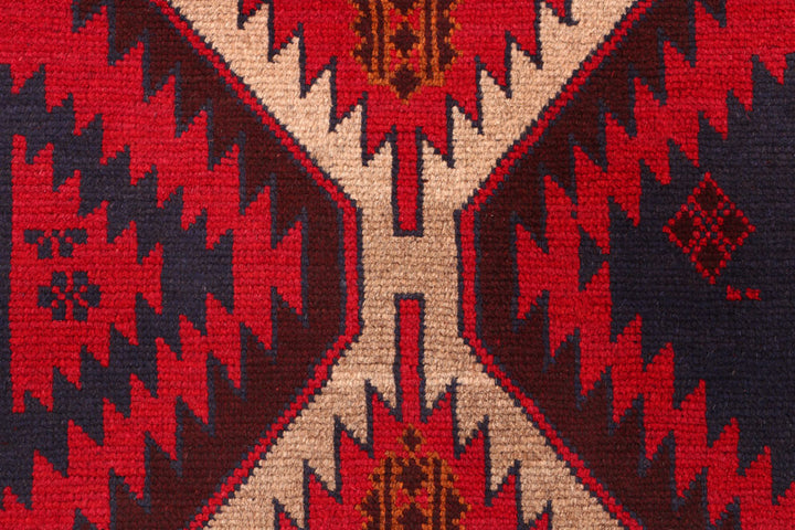Red Baluchi 2' 4 x 7' 9 - No. 54816 - ALRUG Rug Store