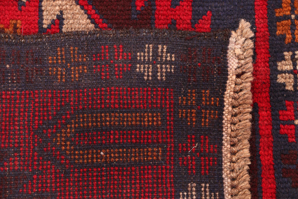 Red Baluchi 2' 4 x 7' 9 - No. 54816 - ALRUG Rug Store