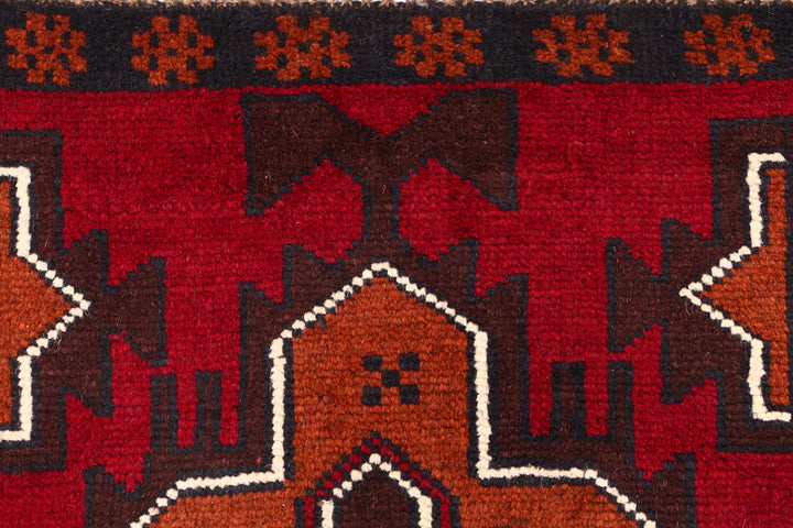 Dark Red Baluchi 2' 2 x 7' 10 - No. 54817 - ALRUG Rug Store