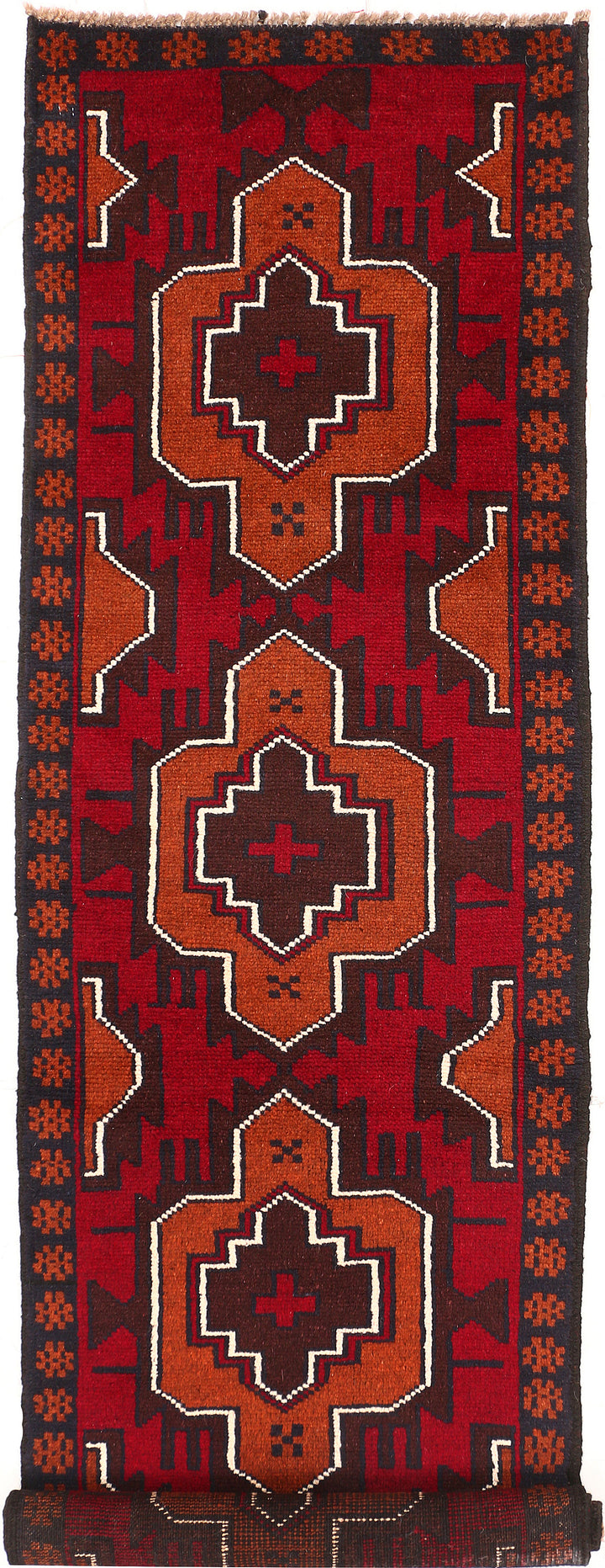 Dark Red Baluchi 2' 2 x 7' 10 - No. 54817 - ALRUG Rug Store