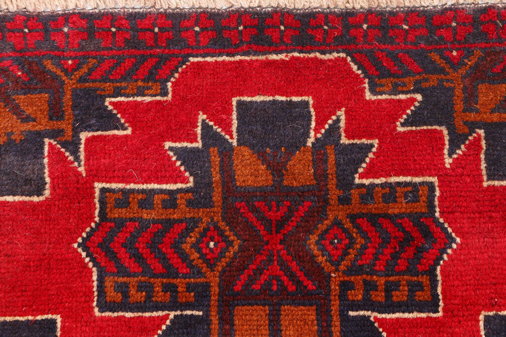 Firebrick Baluchi 2' 5 x 8' 6 - No. 54820 - ALRUG Rug Store