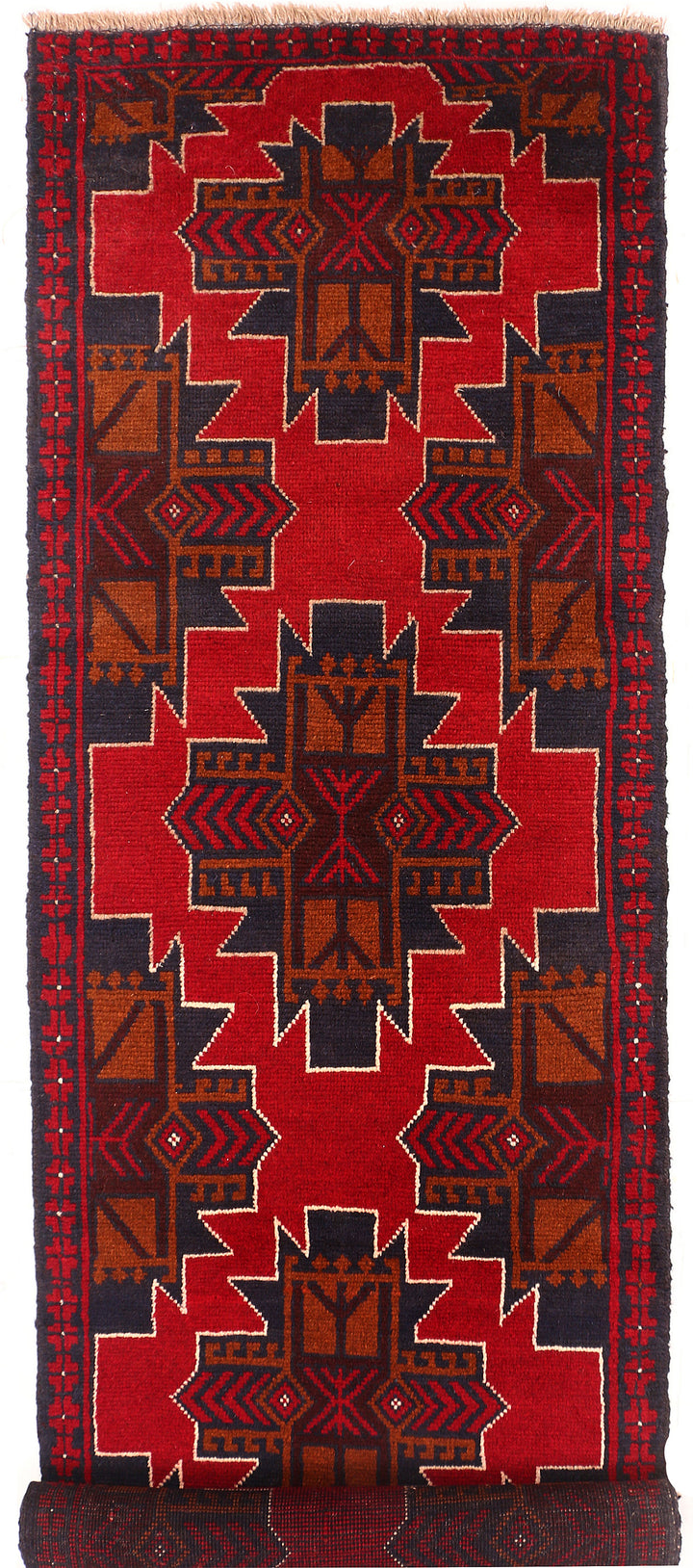 Firebrick Baluchi 2' 5 x 8' 6 - No. 54820 - ALRUG Rug Store