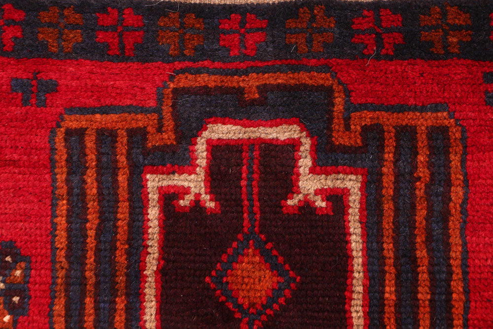 Firebrick Baluchi 2' 5 x 8' - No. 54822 - ALRUG Rug Store