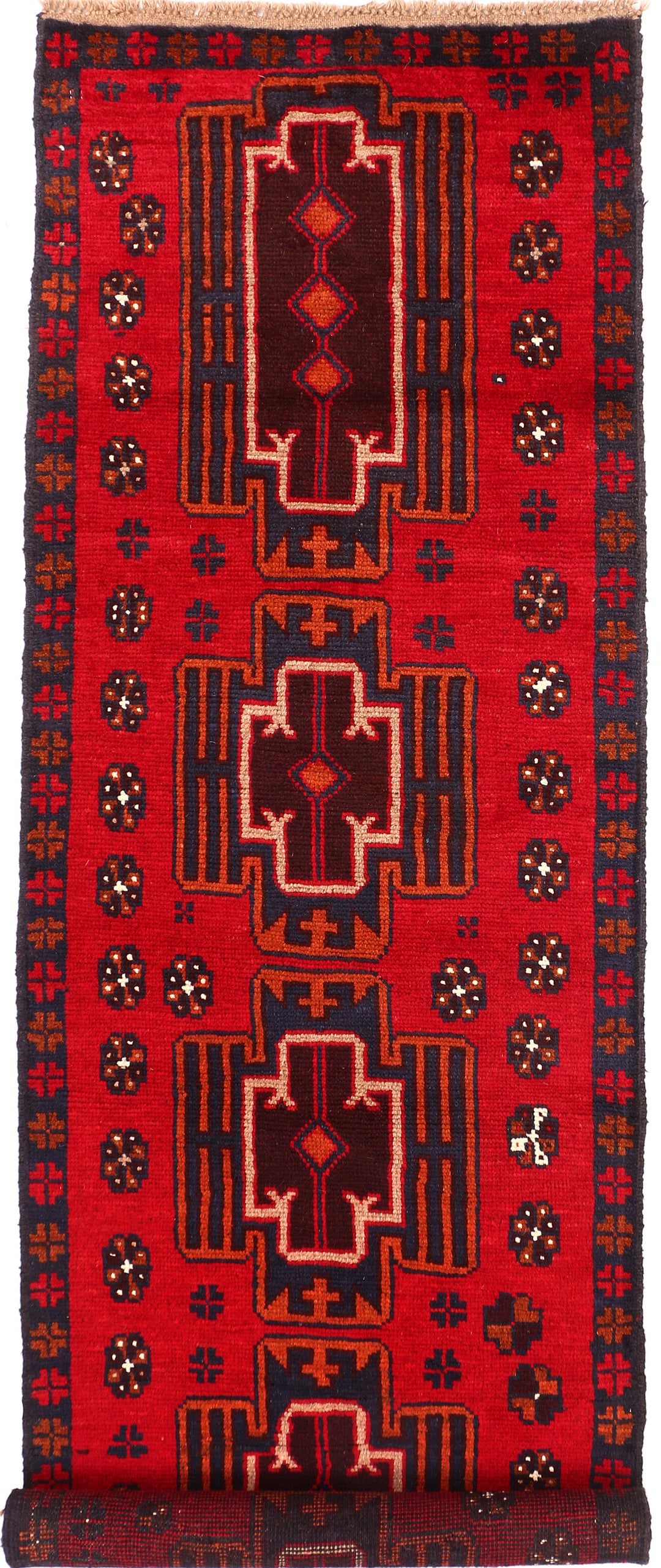 Firebrick Baluchi 2' 5 x 8' - No. 54822 - ALRUG Rug Store