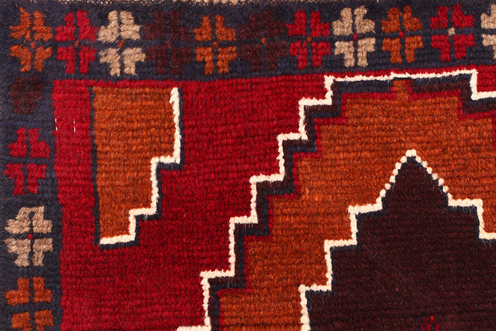 Multi Colored Baluchi 2' 4 x 7' 7 - No. 54823 - ALRUG Rug Store