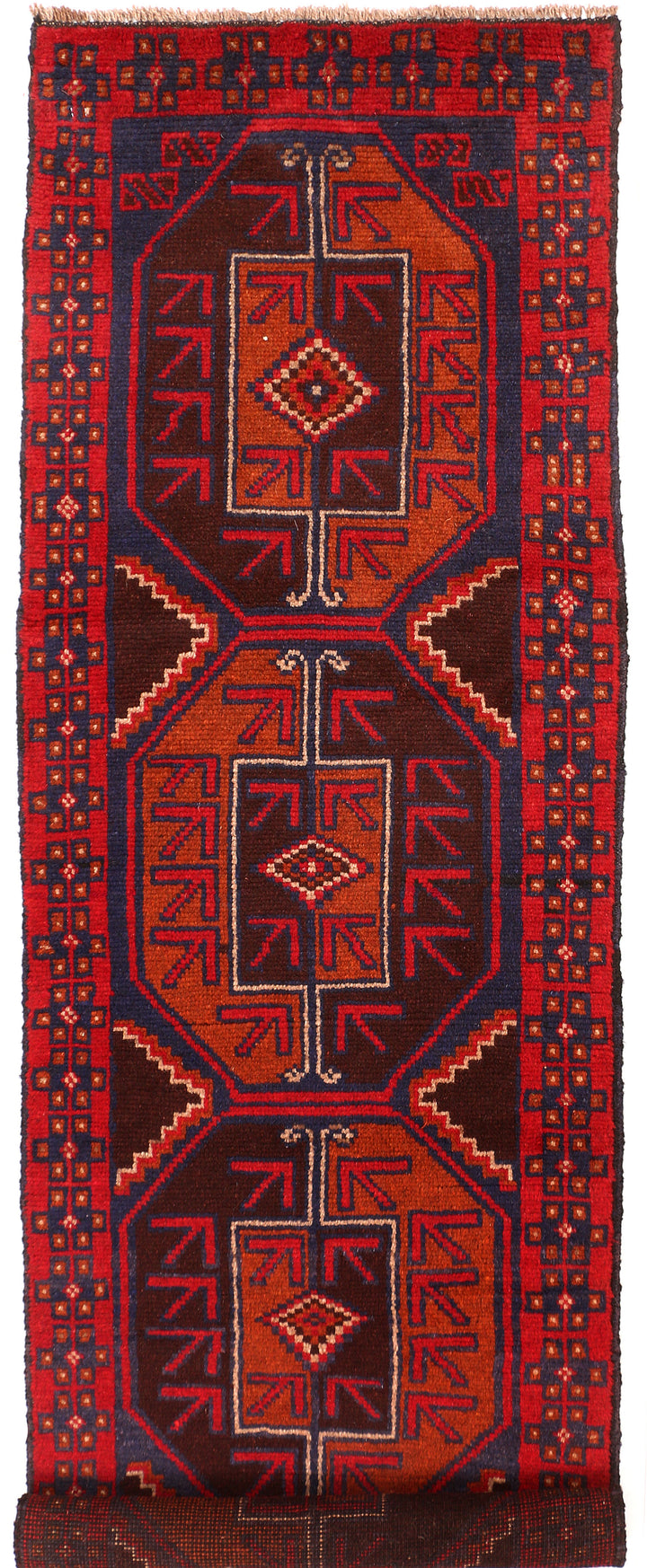 Midnight Blue Baluchi 2' 4 x 7' 11 - No. 54825 - ALRUG Rug Store
