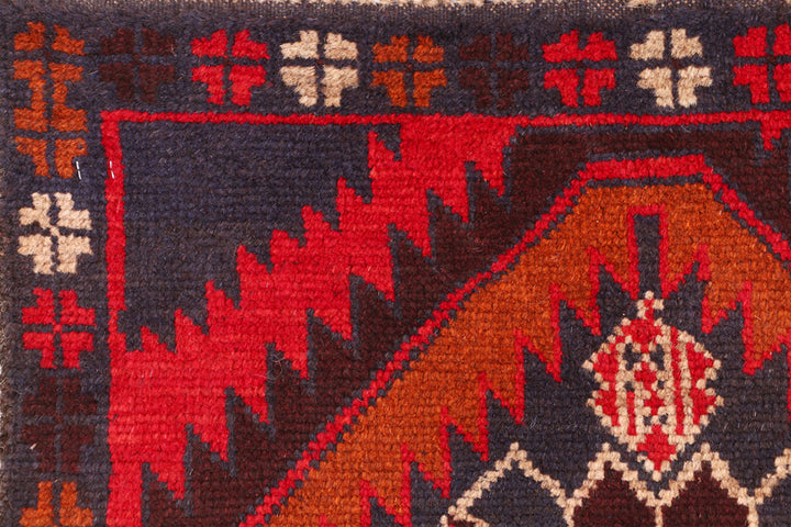 Multi Colored Baluchi 2' 4 x 7' 10 - No. 54827 - ALRUG Rug Store