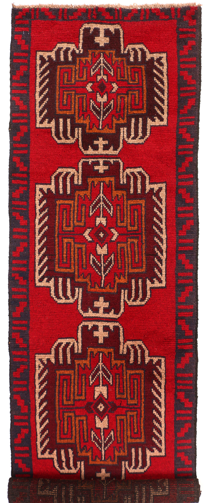 Firebrick Baluchi 2' 3 x 8' 1 - No. 54828 - ALRUG Rug Store