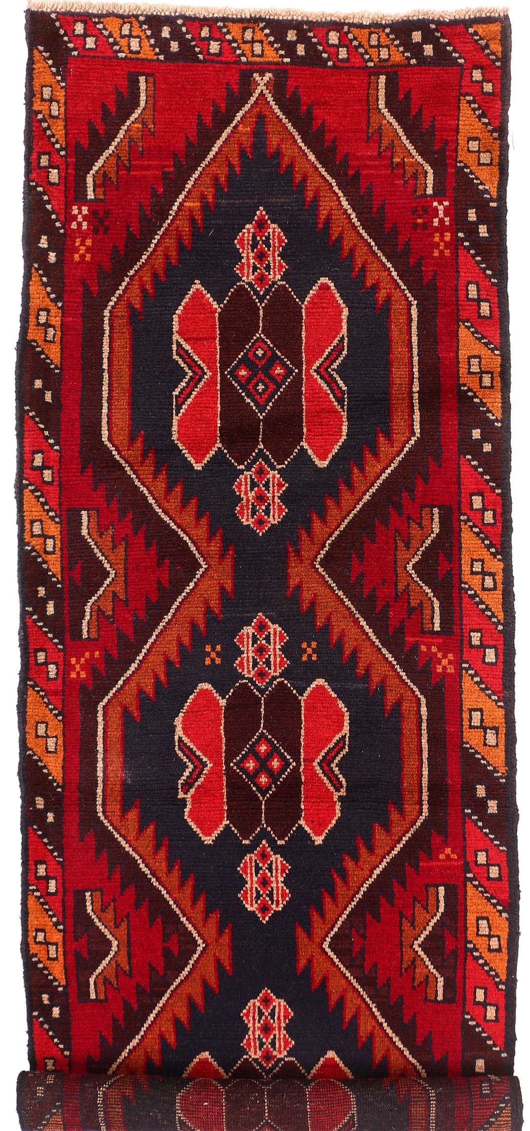 Firebrick Baluchi 2' 7 x 7' 7 - No. 54830 - ALRUG Rug Store