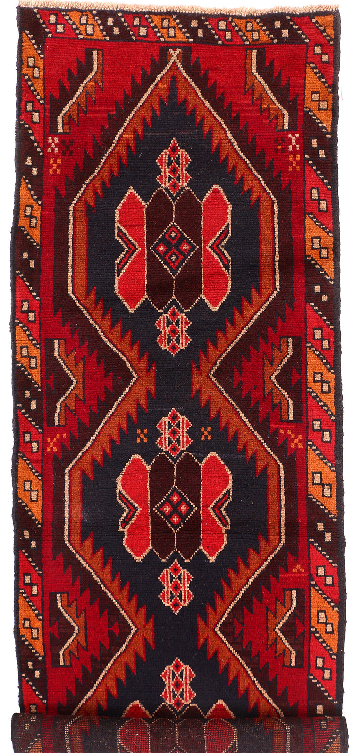 Firebrick Baluchi 2' 7 x 7' 7 - No. 54830 - ALRUG Rug Store