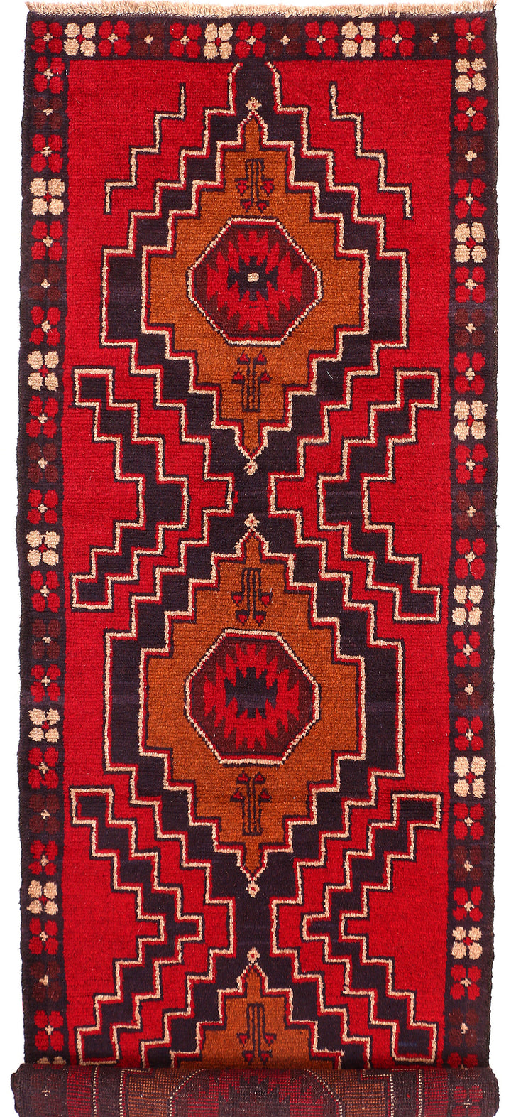 Firebrick Baluchi 2' 7 x 7' 9 - No. 54832 - ALRUG Rug Store