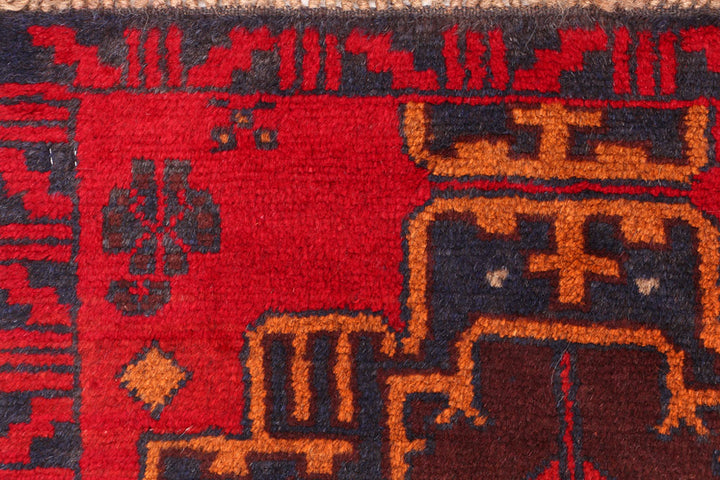 Red Baluchi 2' 6 x 7' 6 - No. 54835 - ALRUG Rug Store