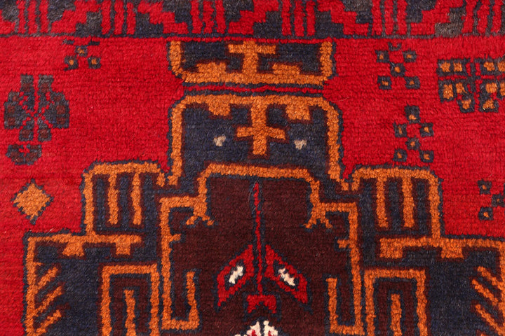 Red Baluchi 2' 6 x 7' 6 - No. 54835 - ALRUG Rug Store
