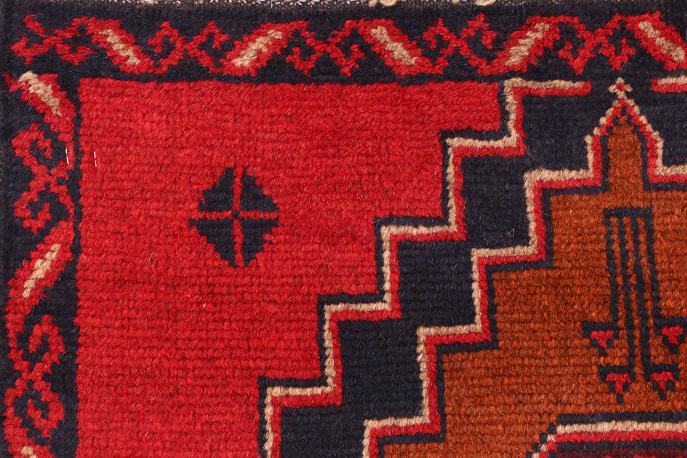Red Baluchi 2' 6 x 7' 6 - No. 54837 - ALRUG Rug Store