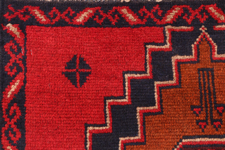 Red Baluchi 2' 6 x 7' 6 - No. 54837 - ALRUG Rug Store