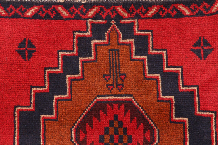 Red Baluchi 2' 6 x 7' 6 - No. 54837 - ALRUG Rug Store