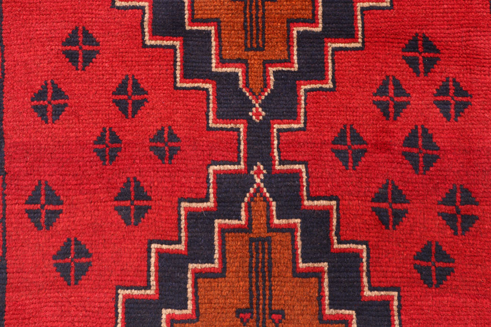 Red Baluchi 2' 6 x 7' 6 - No. 54837 - ALRUG Rug Store