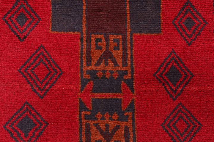 Red Baluchi 2' 6 x 7' 9 - No. 54838 - ALRUG Rug Store