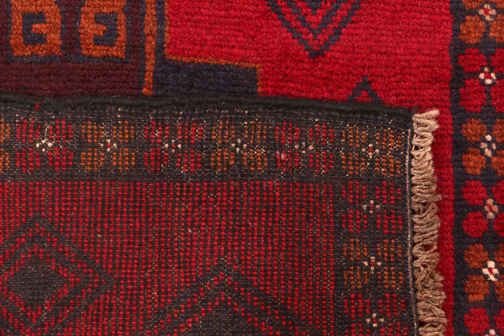 Red Baluchi 2' 6 x 7' 9 - No. 54838 - ALRUG Rug Store