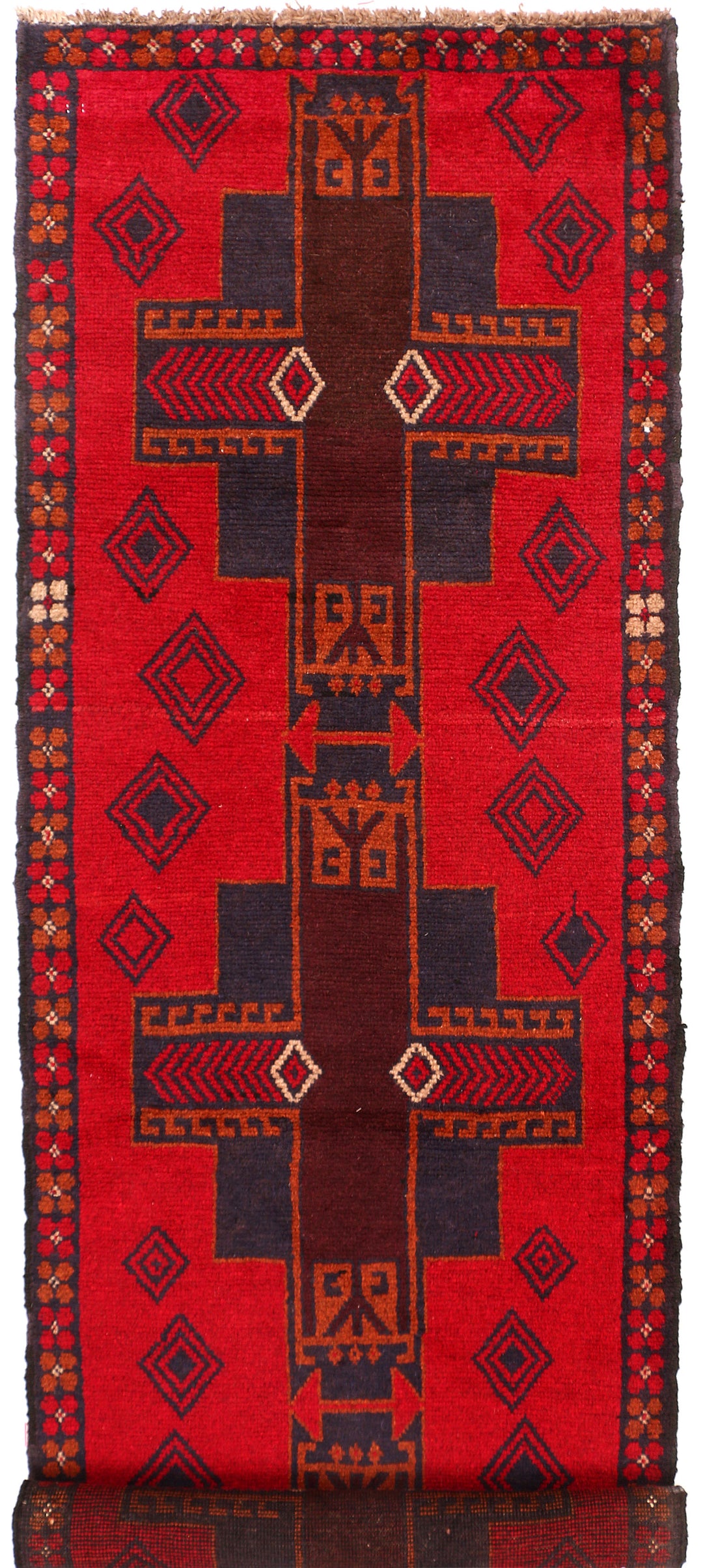 Red Baluchi 2' 6 x 7' 9 - No. 54838 - ALRUG Rug Store