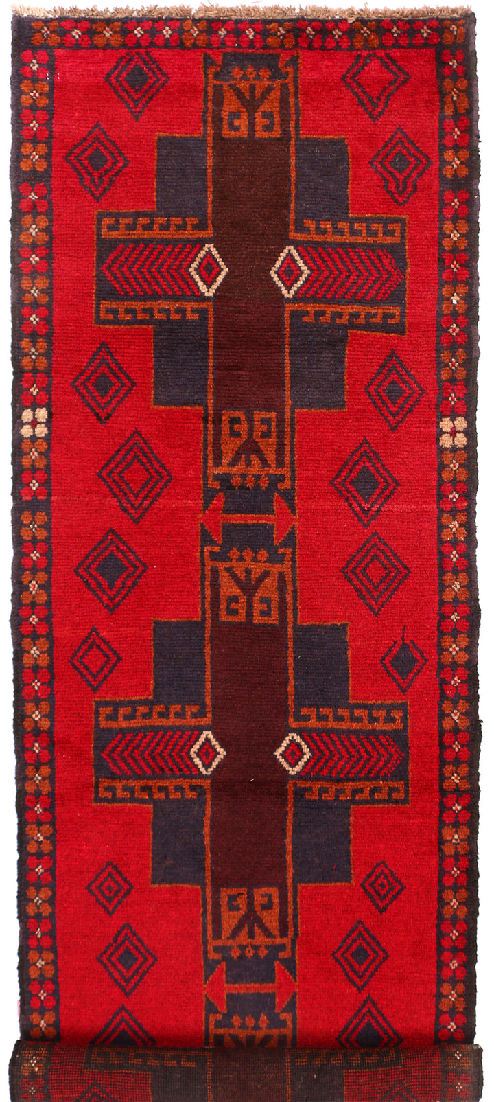 Red Baluchi 2' 6 x 7' 9 - No. 54838 - ALRUG Rug Store