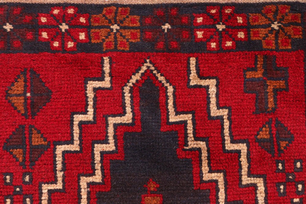 Firebrick Baluchi 2' 4 x 7' 9 - No. 54839 - ALRUG Rug Store