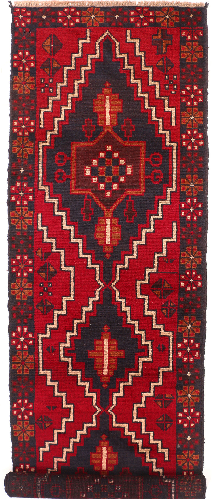 Firebrick Baluchi 2' 4 x 7' 9 - No. 54839 - ALRUG Rug Store