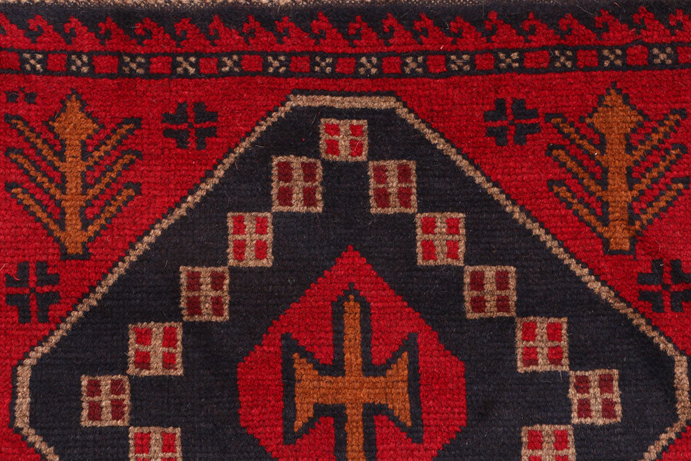 Firebrick Baluchi 2' 5 x 8' 4 - No. 54840 - ALRUG Rug Store